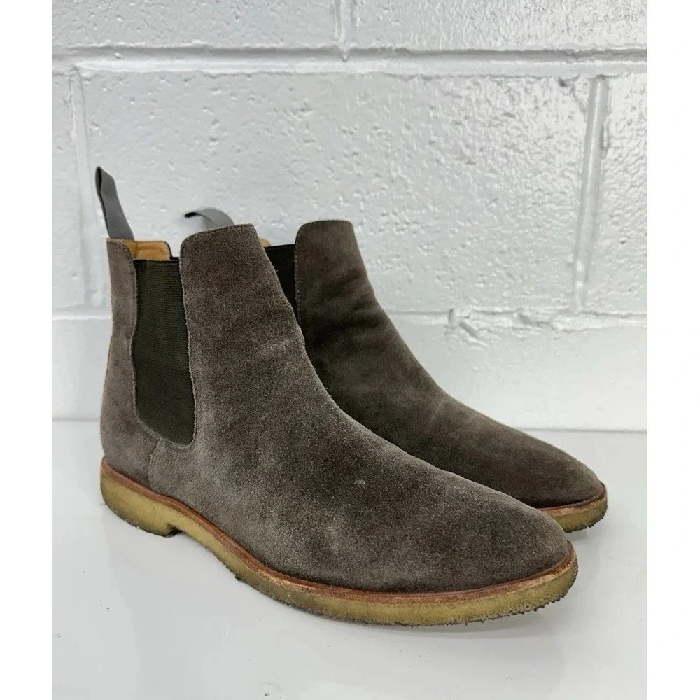New Republic Mark McNairy Suede Mens US 10 Sonoma Chelsea Boots Crepe Sole Brown